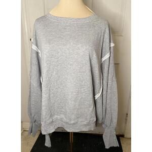 NWT We The Free Heather Grey Small Camden Jersey Oversized Casual Loungewear